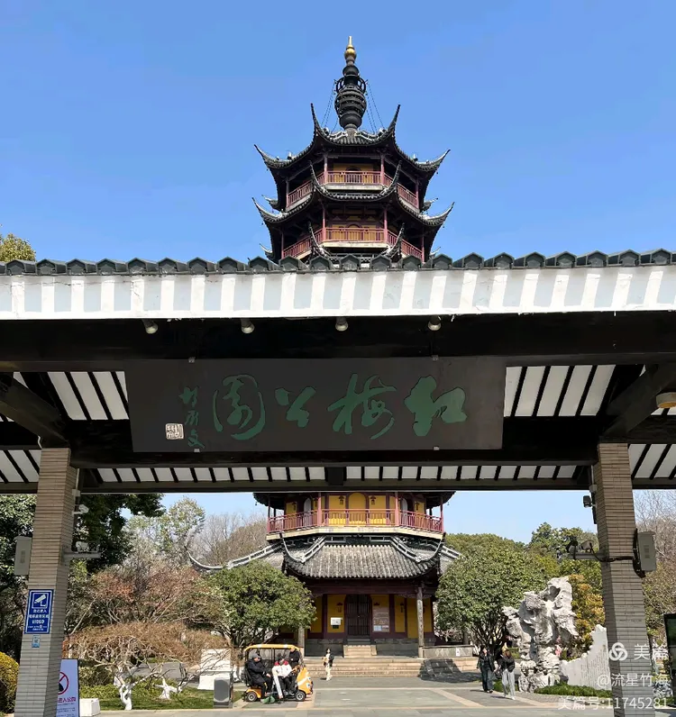 【探秘之星征文】 当梅花遇上春兰—常州红梅阁随拍